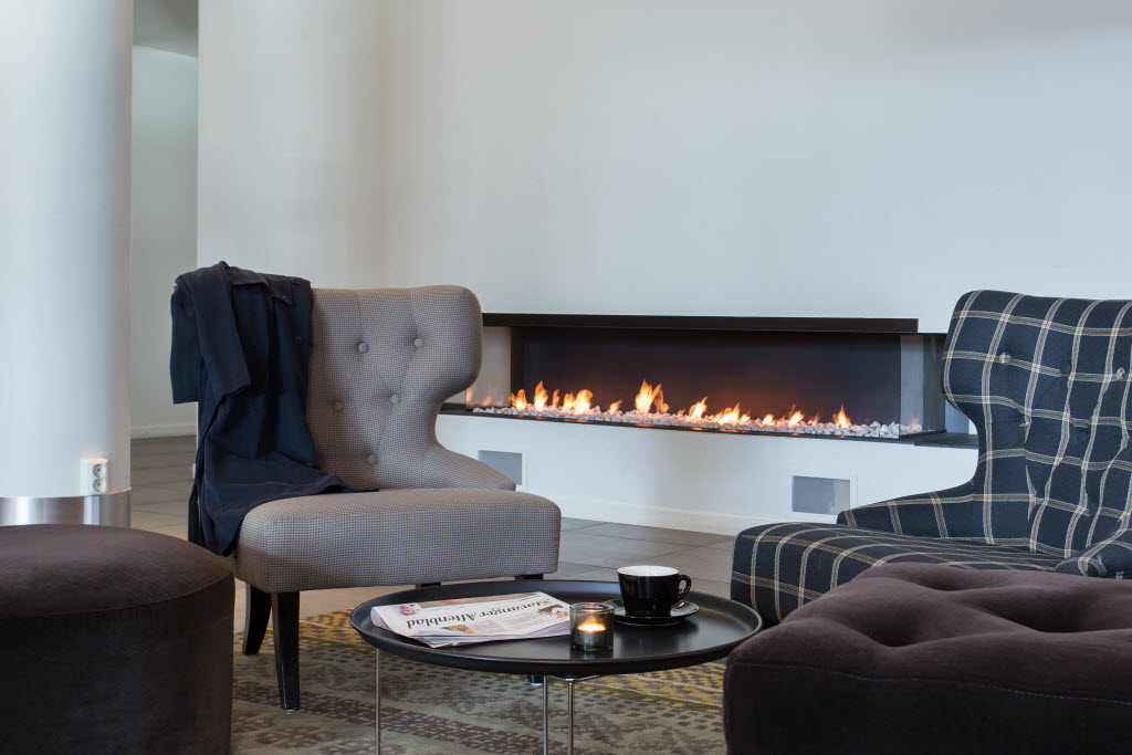 Lounge med peis, Scandic Stavanger Forus